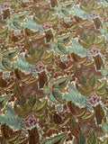 Scalamandre Tropical Paisley - Cream Green Brown