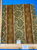 6 Berkbox79 Square Velvet by Old World Weavers Salvia Sage Multi Green Gold Floral Stripe MSRP USD 800+/y