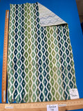 10 Berkbox79 Square Velvet by Grey Watkins Diamantina Ocean Deep Green Diamond Stripe MSRP USD306/y