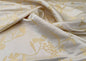 Beacon Hill Thale Cress in Yellow Beige Lotus Silk Lampas Wild Flower Botanical Study