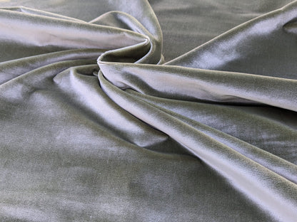 Scalamandre Folio Thyme Green Superb Silk Velvet With Cuddly Silk Pile Yet Durable brown MSRP USD 566/y