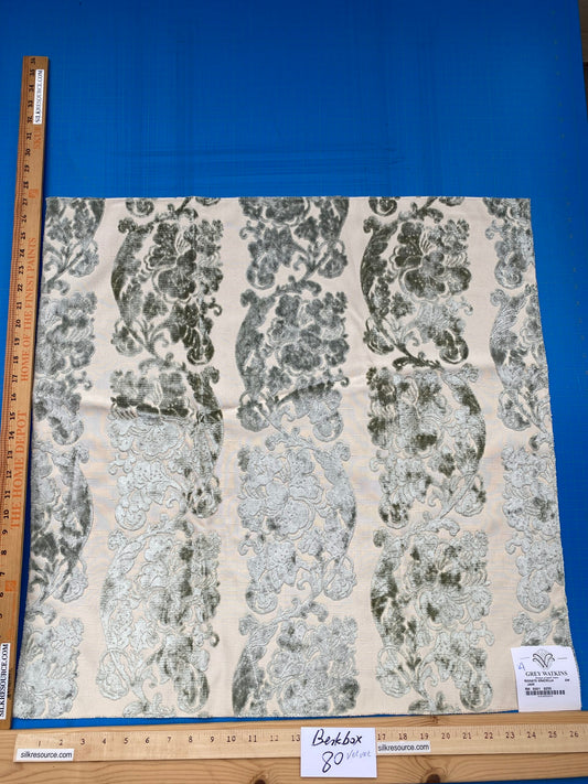 7 Berkbox80 Square Velvet by Grey Watkins Riggato Graziella Jade MSRP USD470/y