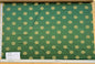 Scalamandre Green Neoclassical Botanical Floral Emerald Green Yellow Sunflower Medallion Silk Lampas56" x 43"