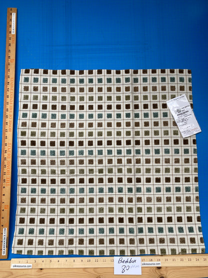 9 Berkbox80 Square Velvet by Old World Weavers Outdoor San Marco Seafoam Square Pattern MSRP USD272/y