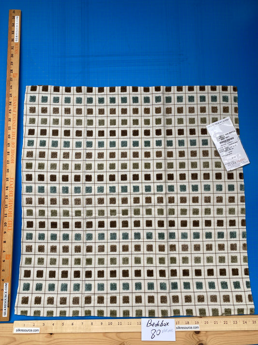 9 Berkbox80 Square Velvet by Old World Weavers Outdoor San Marco Seafoam Square Pattern MSRP USD272/y