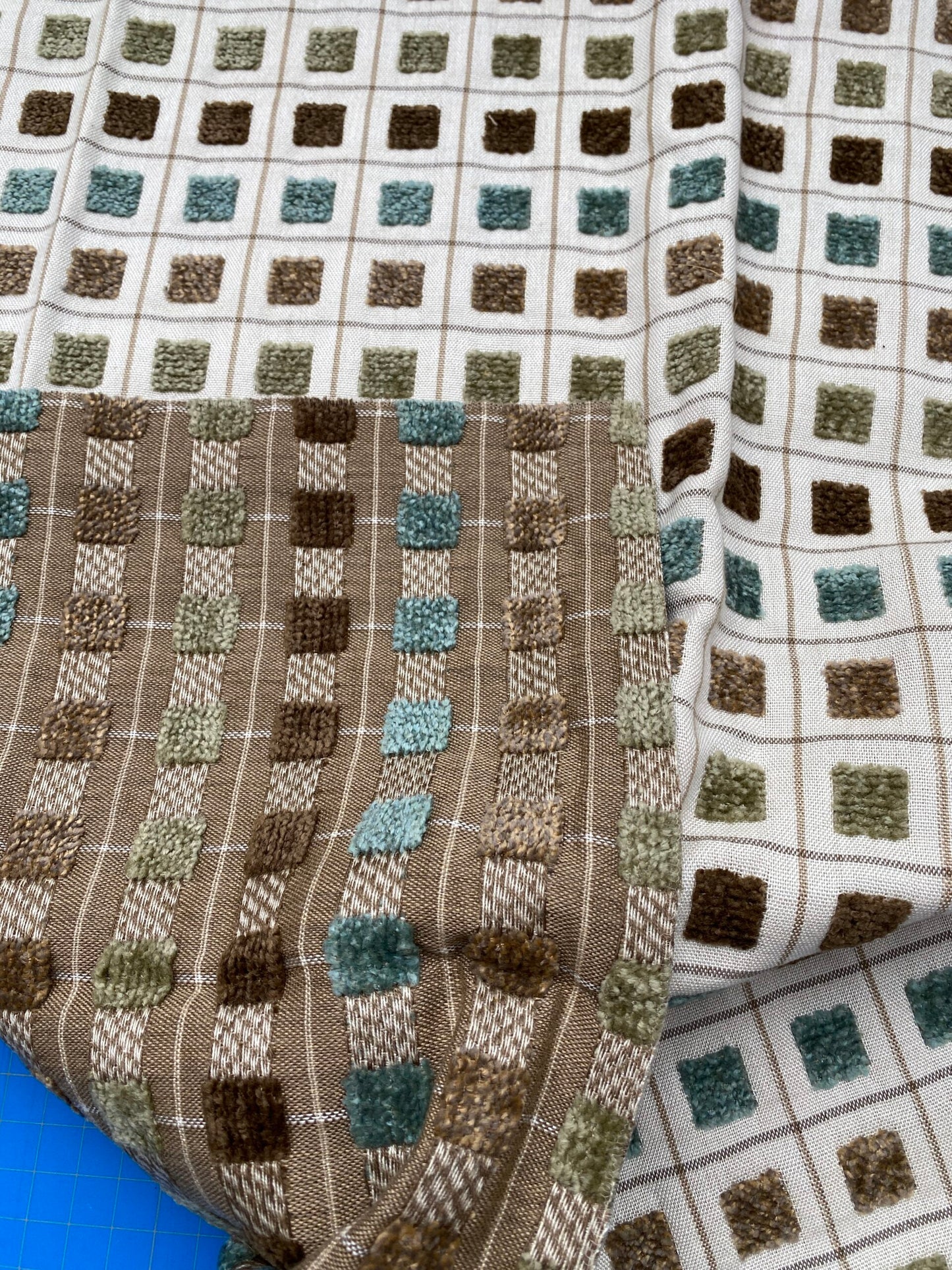 9 Berkbox80 Square Velvet by Old World Weavers Outdoor San Marco Seafoam Square Pattern MSRP USD272/y