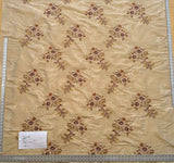 Scalamandre Floral Botanical Brown Beige Embroidery Historical 1.2y