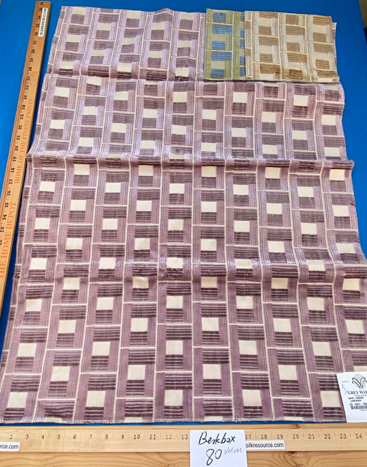 20 Berkbox80 Square Velvet by Grey Watkins Saint Amand Lavender 34" L x 26" wide MSRP USD424/y