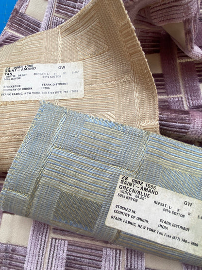 20 Berkbox80 Square Velvet by Grey Watkins Saint Amand Lavender 34" L x 26" wide MSRP USD424/y