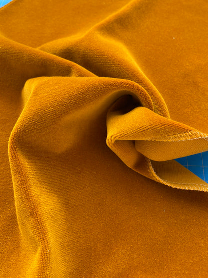 3 Berkbox81 Square Velvet by Christian Fischbacher Visconte II Butterscotch Orange Solid 26"L x 13"W MSRP USD 300+/y