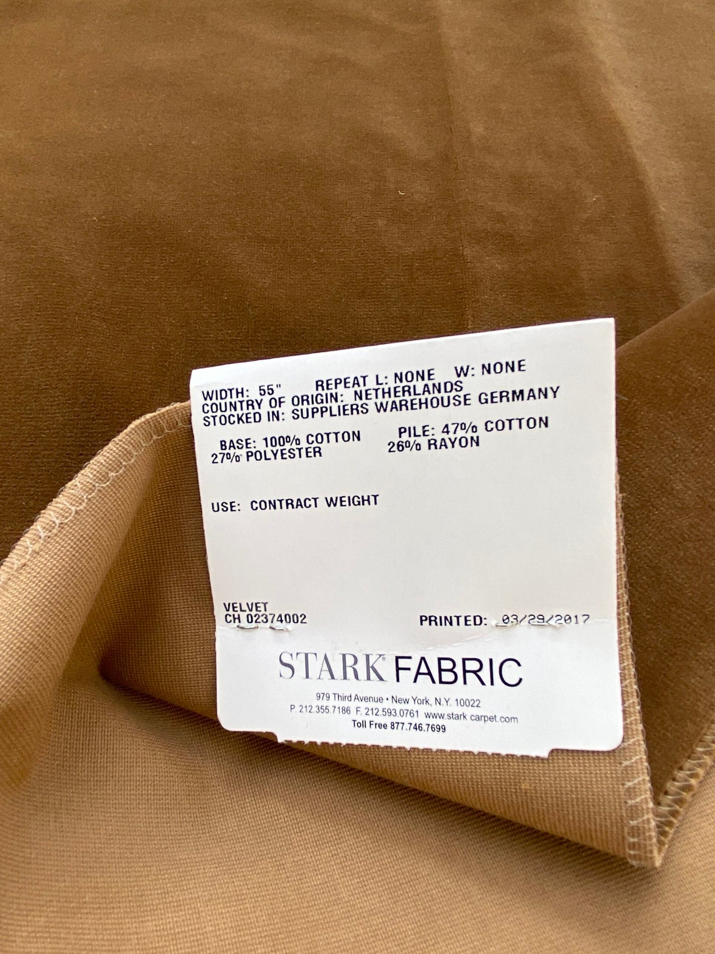 5 Berkbox81 Square Velvet by Christian Fischbacher Visconte II Toffee Brown Solid MSRP USD 300+/y