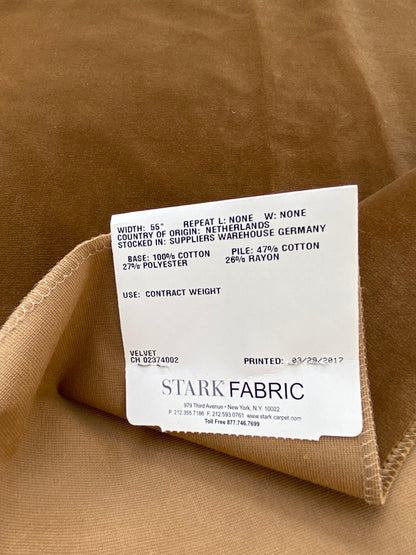 5 Berkbox81 Square Velvet by Christian Fischbacher Visconte II Toffee Brown Solid MSRP USD 300+/y