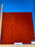 9 Berkbox81 Square Velvet by Lelievre Paris Nabab Chaudron Red Solid Polyester MSRP USD 442/y
