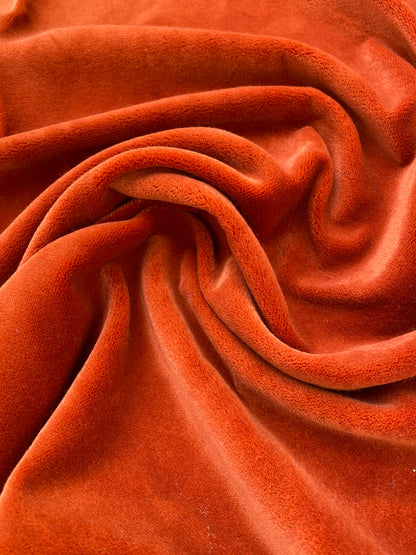 9 Berkbox81 Square Velvet by Lelievre Paris Nabab Chaudron Red Solid Polyester MSRP USD 442/y