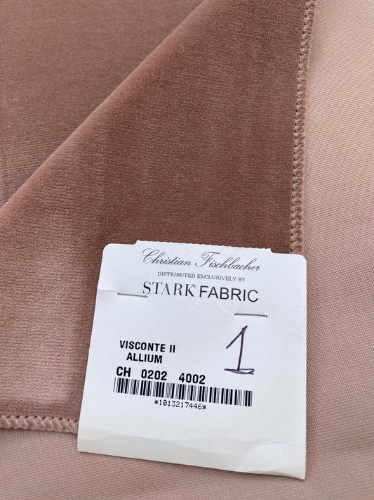 15 Berkbox81 Square Velvet by Christian Fischbacher Visconte II Allium Brown Solid MSRP USD 300+/y