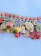 Scalamandre Silk Trim Follies Pink Green Yellow Tassel Coral Trim MSRP USD 260/Y