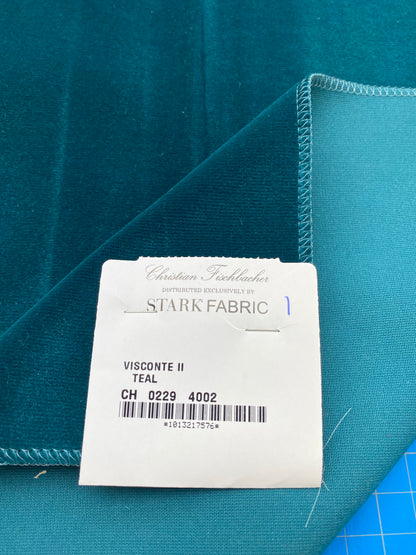 5 Berkbox82 Square Velvet by Christian Fischbacher Visconte II Deep Sea Dark blue Solid 27"L x 26"W  MSRP USD 300+/y