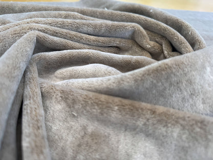Lino Velvet in Natural Light Brown  Very Durable Heavy Linen Velvet