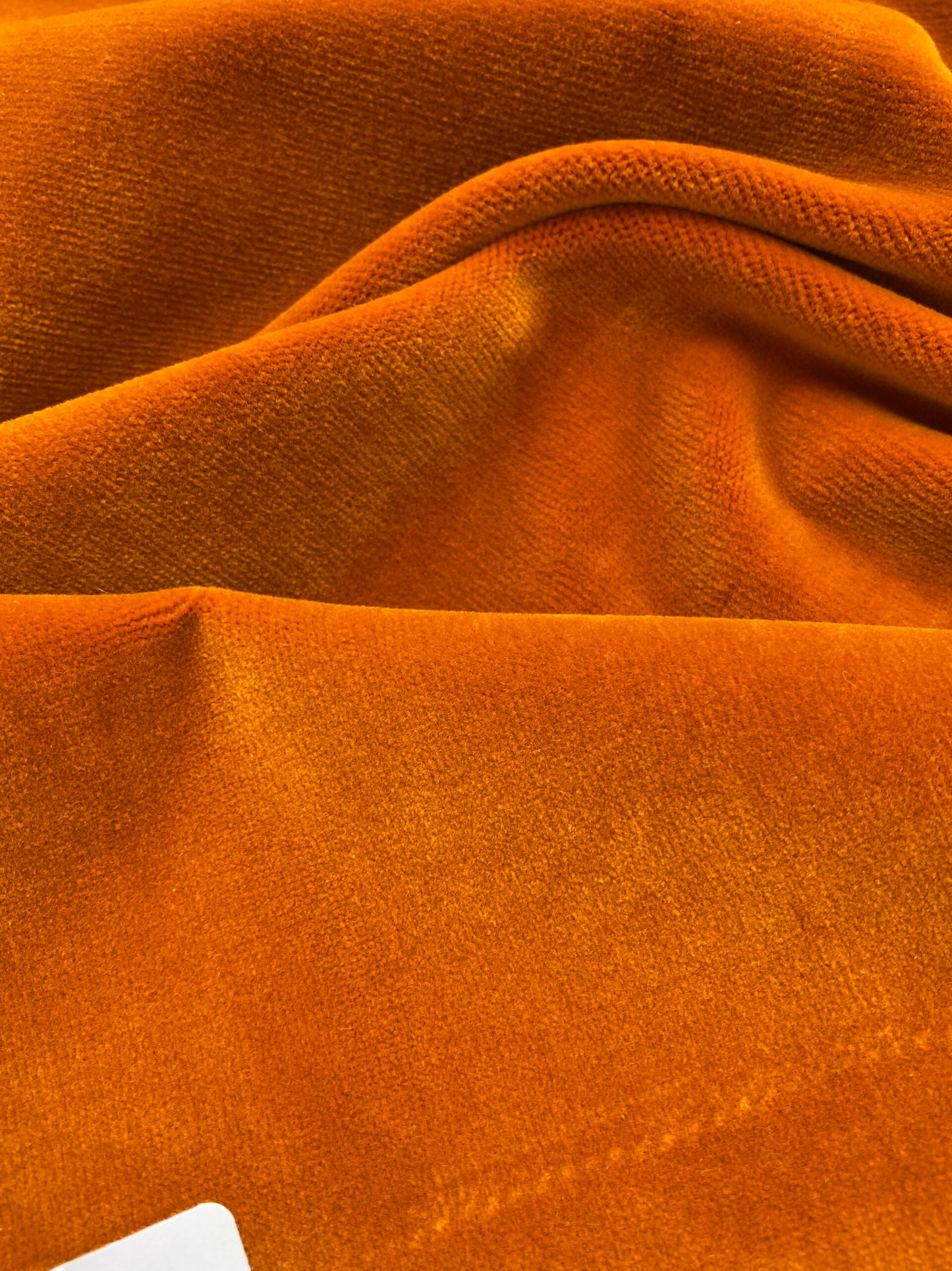 4 Berkbox82 Square Velvet by Christian Fischbacher Visconte II Sunset Orange Solid 27"L x 26"W  MSRP USD 300+/y