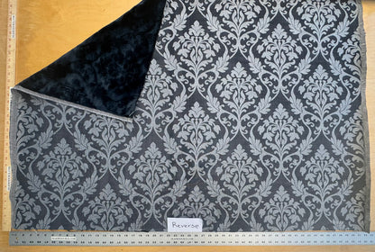 By yard Palazzo Grassi Gaufrage Silk Cut Velvet 100% Silk Pile Renaissance Damask Midnight Blue Pure Lux MSRP USD1000+/Y