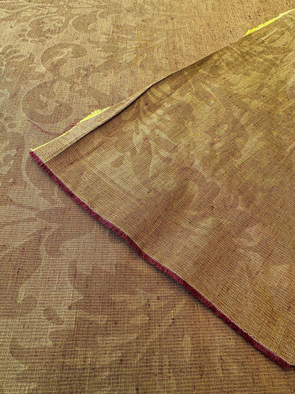 by yard Scalamandre Damask Gold Renaissance Medallion Fortuny Style Reversible