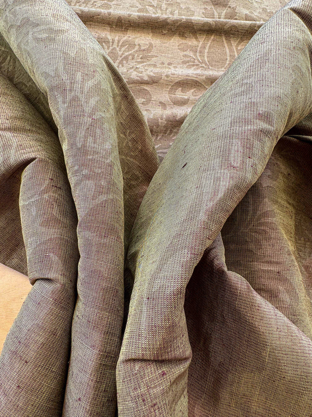 by yard Scalamandre Damask Gold Renaissance Medallion Fortuny Style Reversible