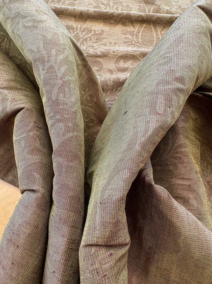 by yard Scalamandre Damask Gold Renaissance Medallion Fortuny Style Reversible