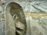 2.4 yards Scalamandre  Old World Weavers 100% Silk Petrarca Stripe Celadon Sky Blue Gray Yellow Damasco MSRP USD1561/y