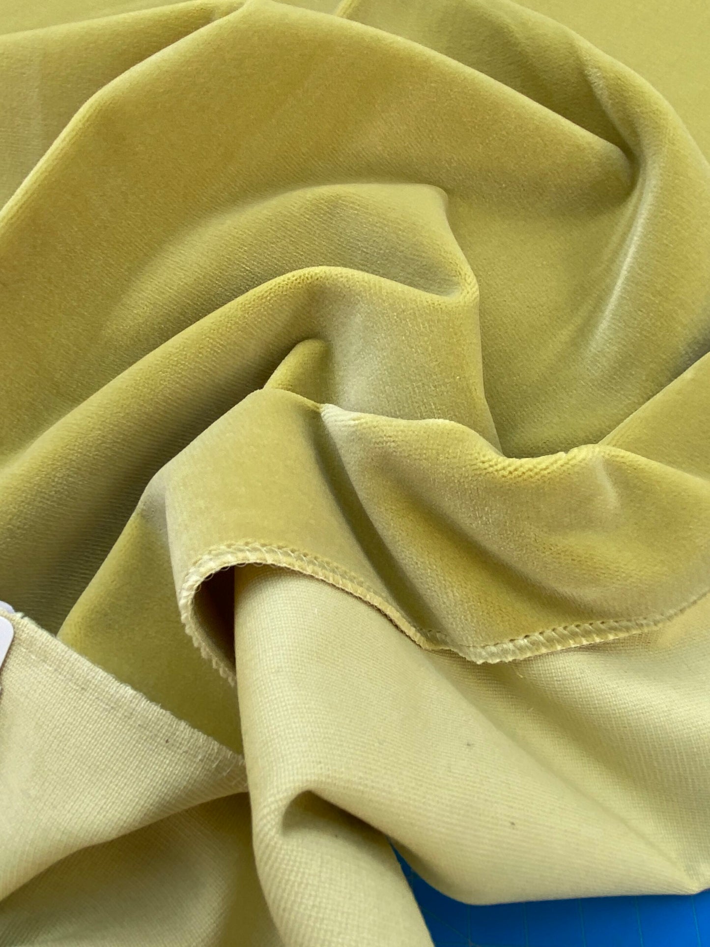 15 Berkbox82 Square Velvet by Christian Fischbacher Visconte II Split Pea Light Green Solid 26"L x 26"W  MSRP USD 300+/y