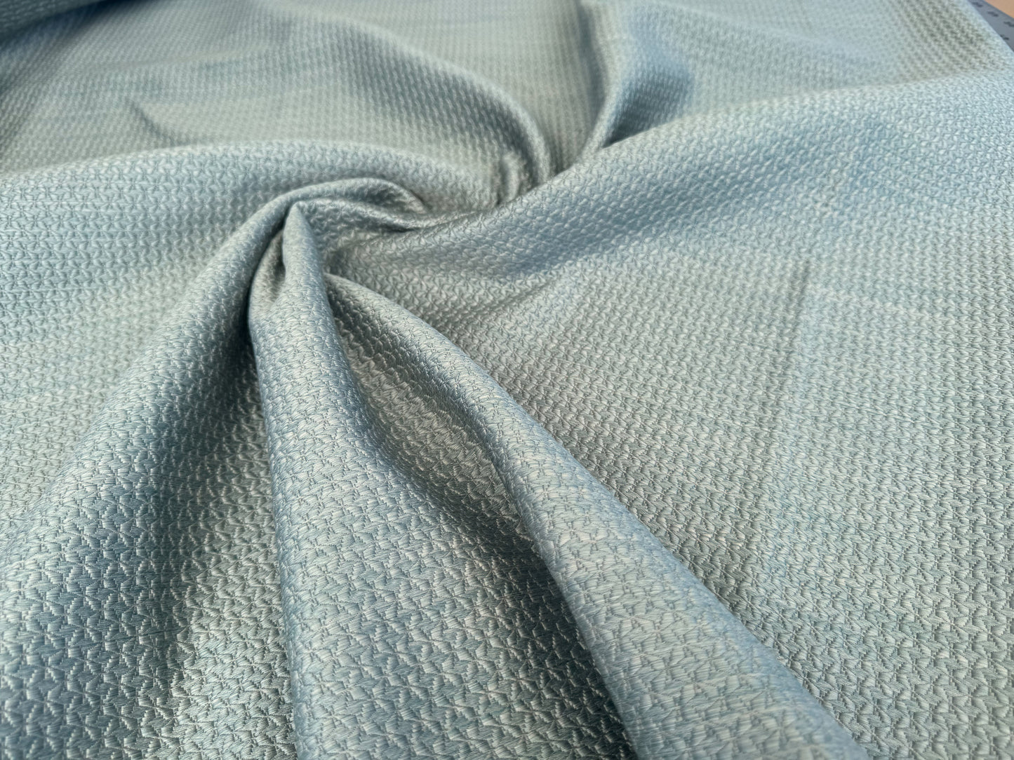 2.4 yards Scalamandre Leleivre Odeon Nattier Gray Metallic Small Scale Texture Cotton