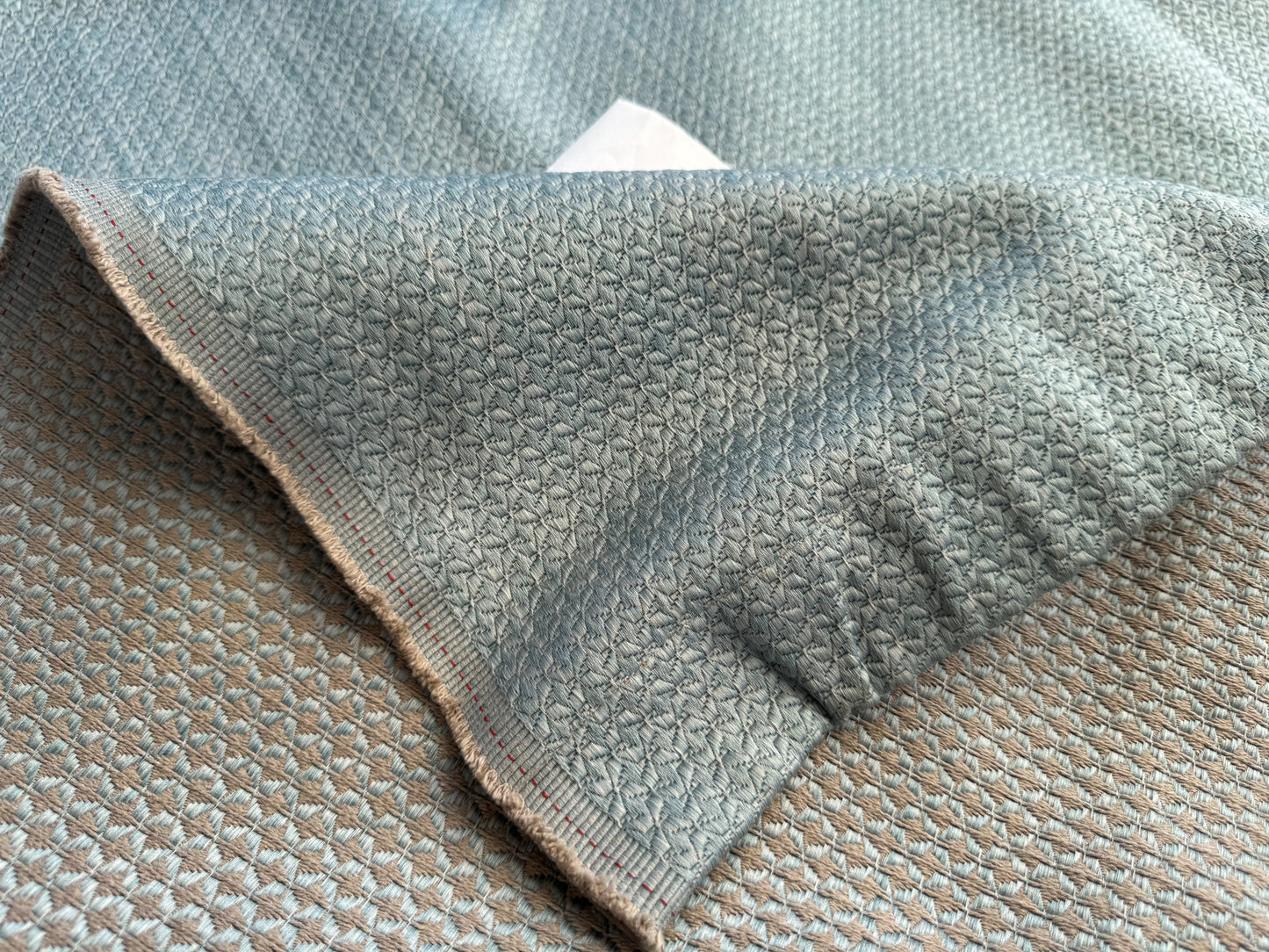 2.4 yards Scalamandre Leleivre Odeon Nattier Gray Metallic Small Scale Texture Cotton