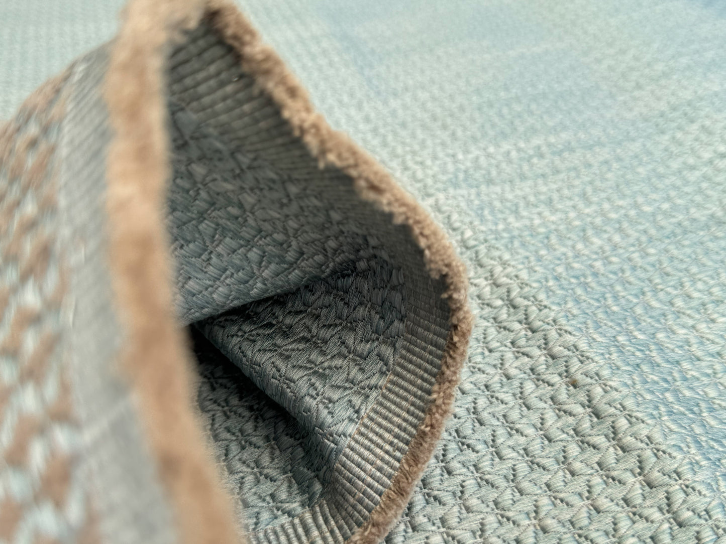 2.4 yards Scalamandre Leleivre Odeon Nattier Gray Metallic Small Scale Texture Cotton