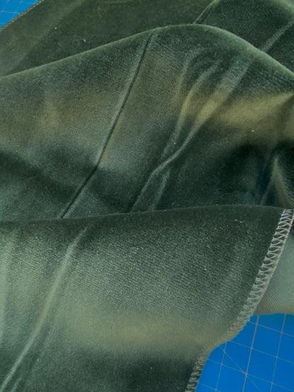 18 Berkbox82 Square Velvet by Christian Fischbacher Visconte II Hunter Deep Green Solid 26"L x 16"W  MSRP USD 300+/y