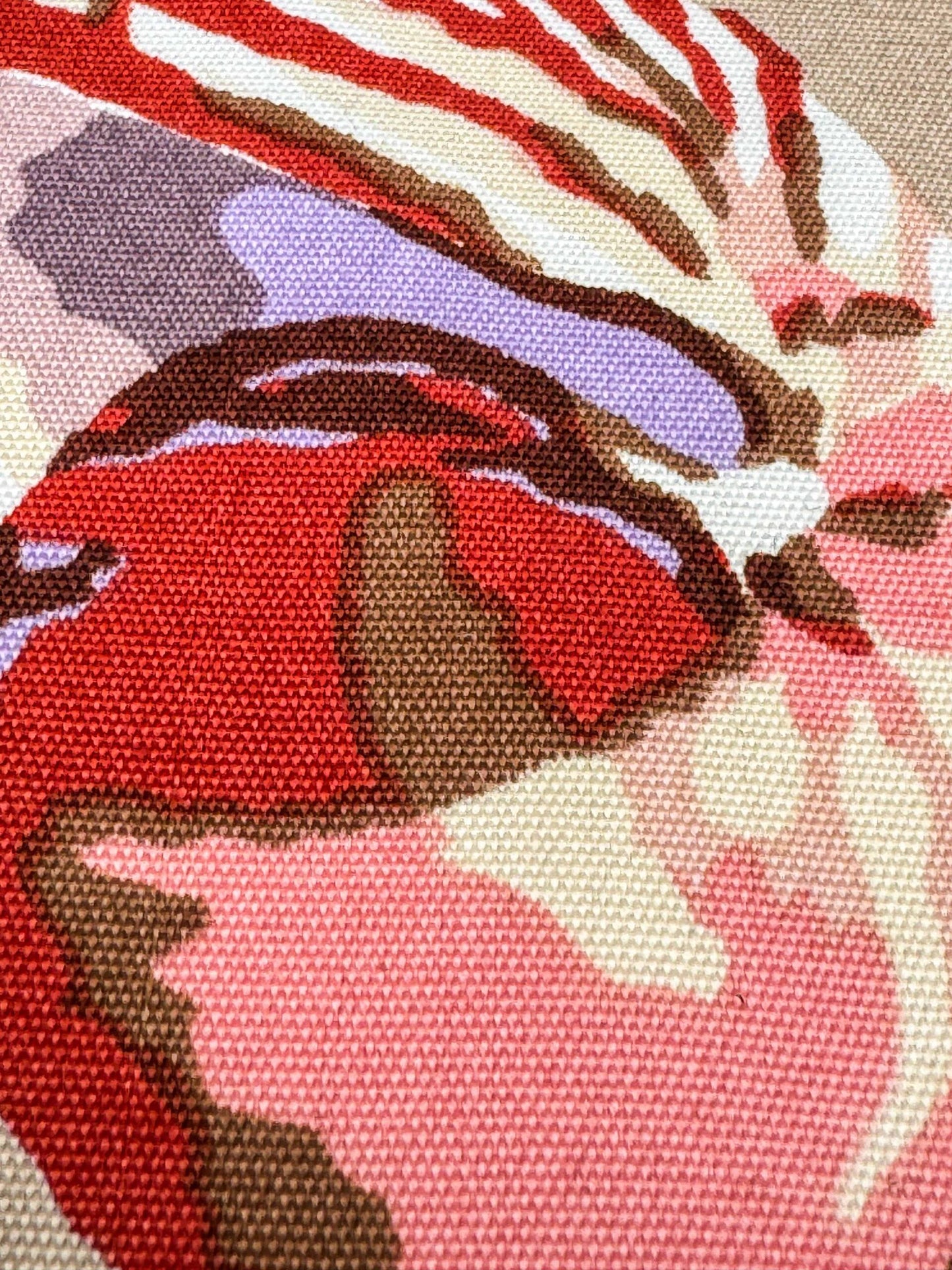 3.8y Scalamandre Les Coquillages Bird Animal Stripe Nautical Ocean Seashell