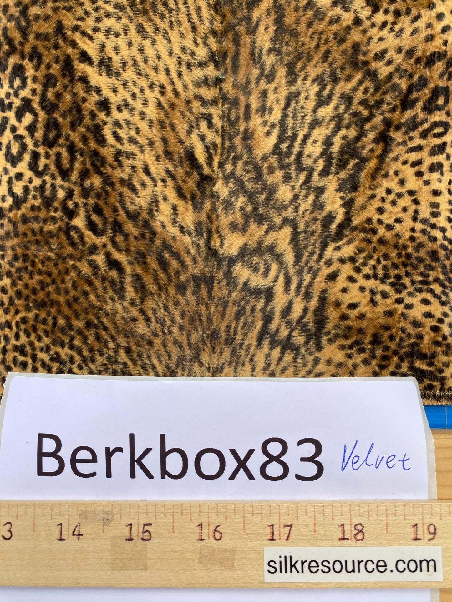 1 Berkbox83 Square Velvet by Lelievre Paris Lynx Fauve Faux Leather Brown White Tiger MSRP USD 300+/y