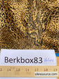 1 Berkbox83 Square Velvet by Lelievre Paris Lynx Fauve Faux Leather Brown White Tiger MSRP USD 300+/y