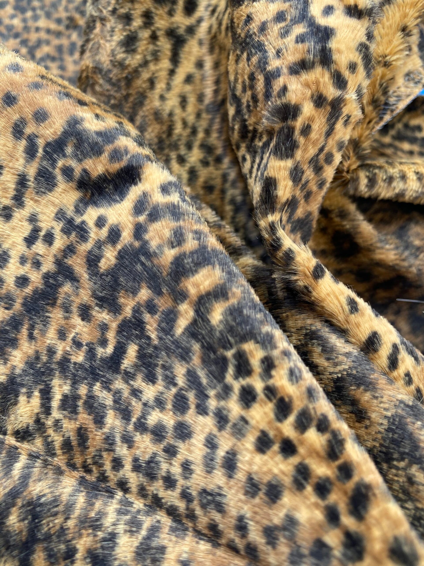 1 Berkbox83 Square Velvet by Lelievre Paris Lynx Fauve Faux Leather Brown White Tiger MSRP USD 300+/y