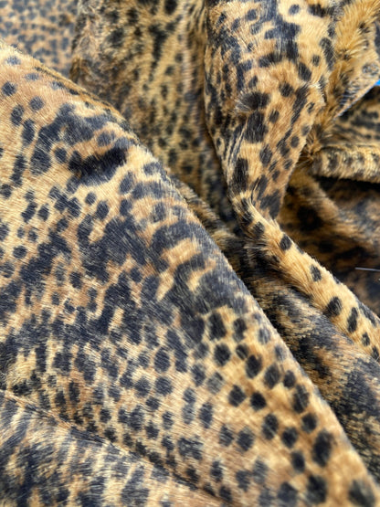 1 Berkbox83 Square Velvet by Lelievre Paris Lynx Fauve Faux Leather Brown White Tiger MSRP USD 300+/y