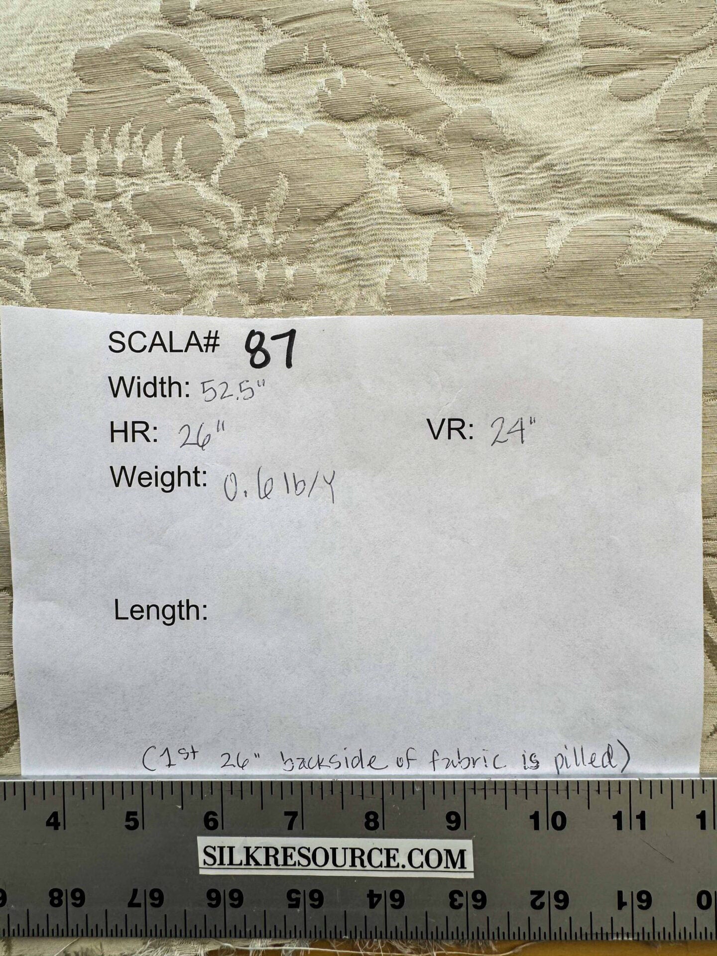 by yard Scalamandre Beige Damask French Court Silk Renaissance