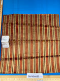 3 Berkbox83 Square Velvet by Old World Weavers Verrier Stripe Harvest Red Gold MSRP USD 300+/y