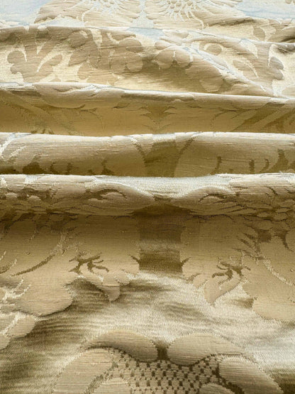 by yard Scalamandre Beige Damask French Court Silk Renaissance