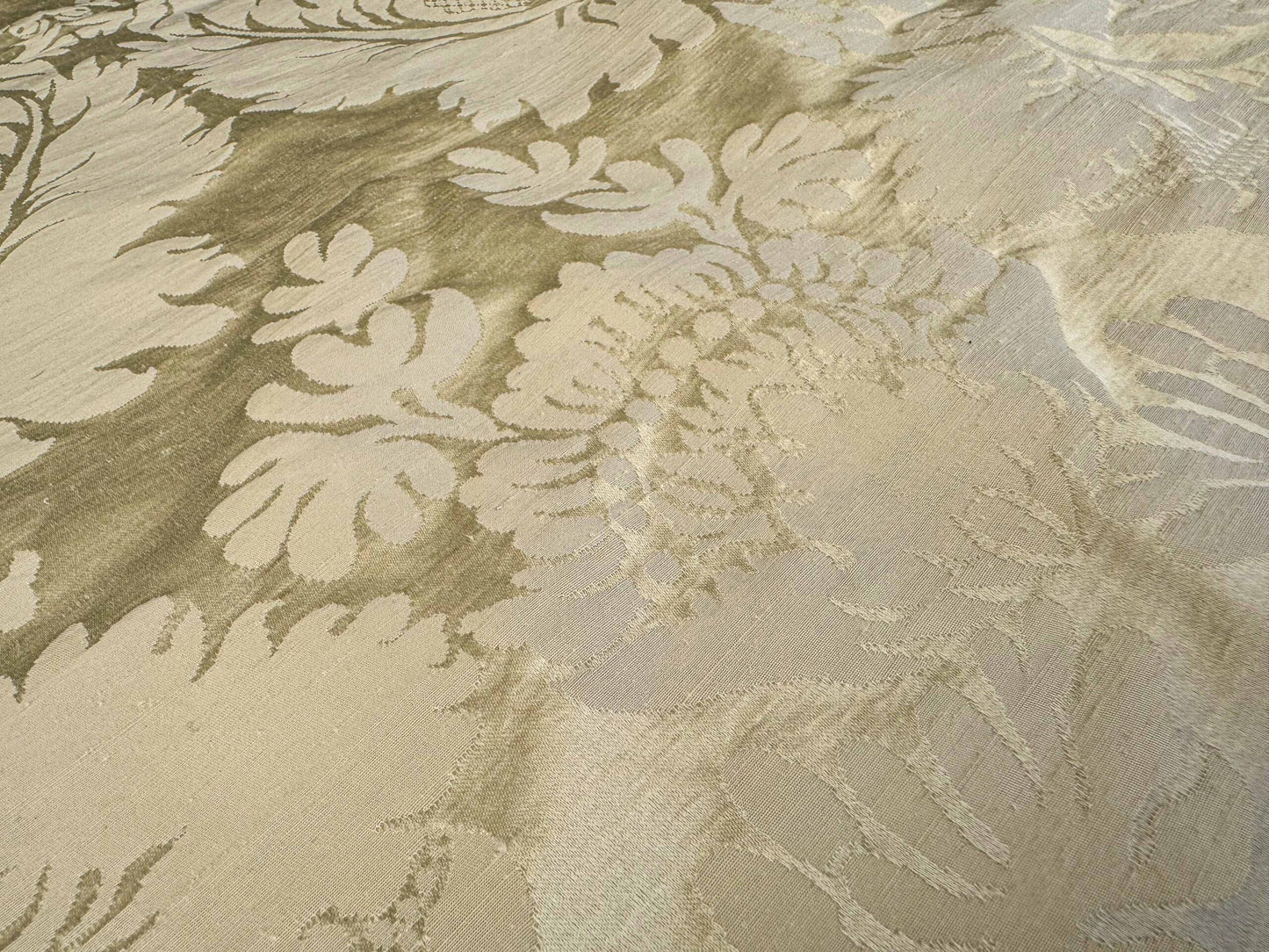 by yard Scalamandre Beige Damask French Court Silk Renaissance