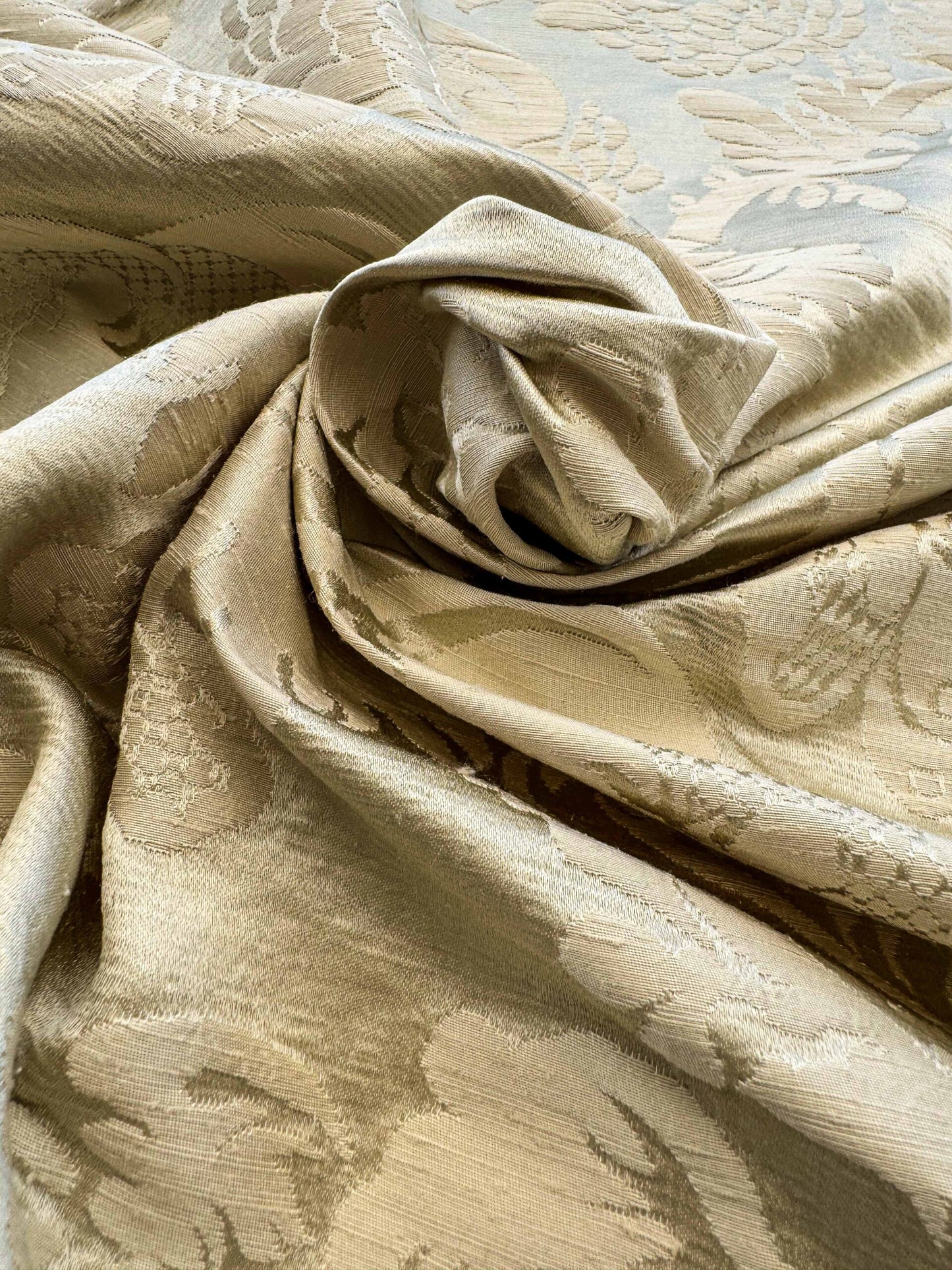 by yard Scalamandre Beige Damask French Court Silk Renaissance