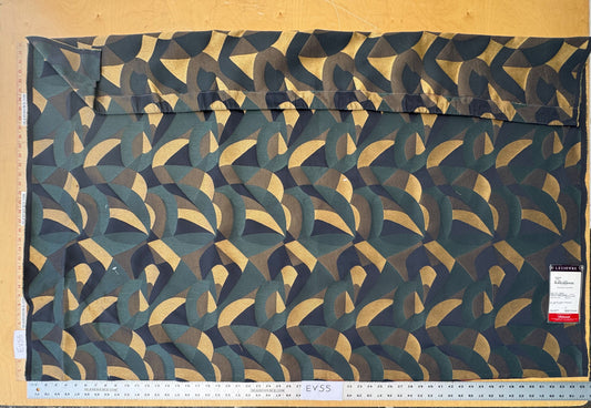 1.4 yards Scalamandre Lelievre Tchin M1 Parc Art Deco Jacquard 100% Polyester Blue Gold Green MSRP USD437/y
