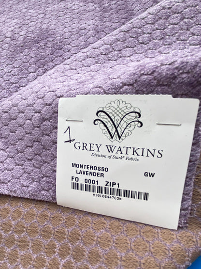 10 Berkbox83 Square Velvet by Grey Watrkins Monterosso Lavender Purple Small Scale Dots Circle 1.1yd x 25"W MSRP USD192/y