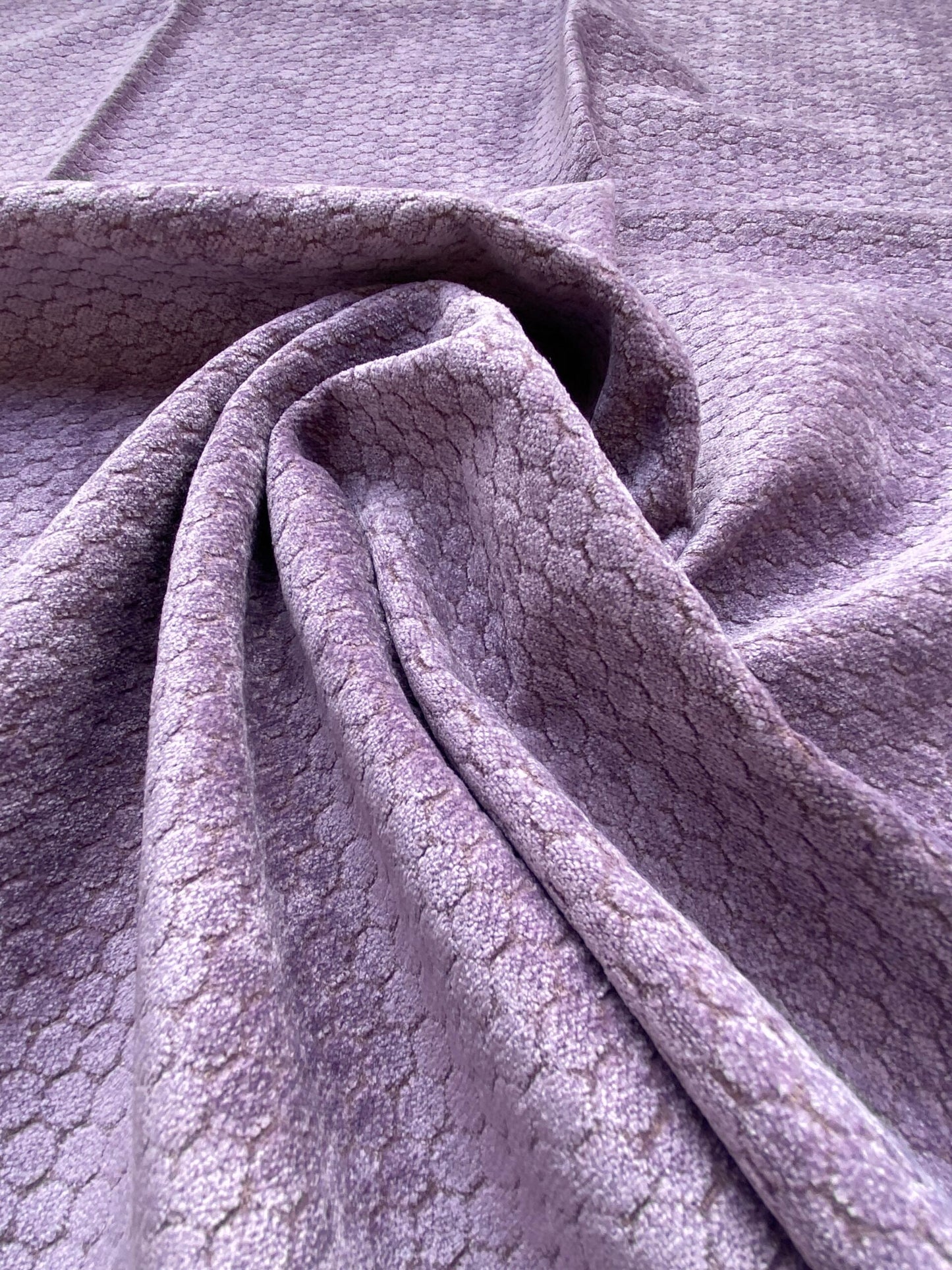 10 Berkbox83 Square Velvet by Grey Watrkins Monterosso Lavender Purple Small Scale Dots Circle 1.1yd x 25"W MSRP USD192/y