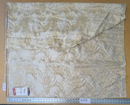 1.4 yards Scalamandre Lelievre Nami Vermeil Large Jacquard Abstract Linen Silk Cream White
