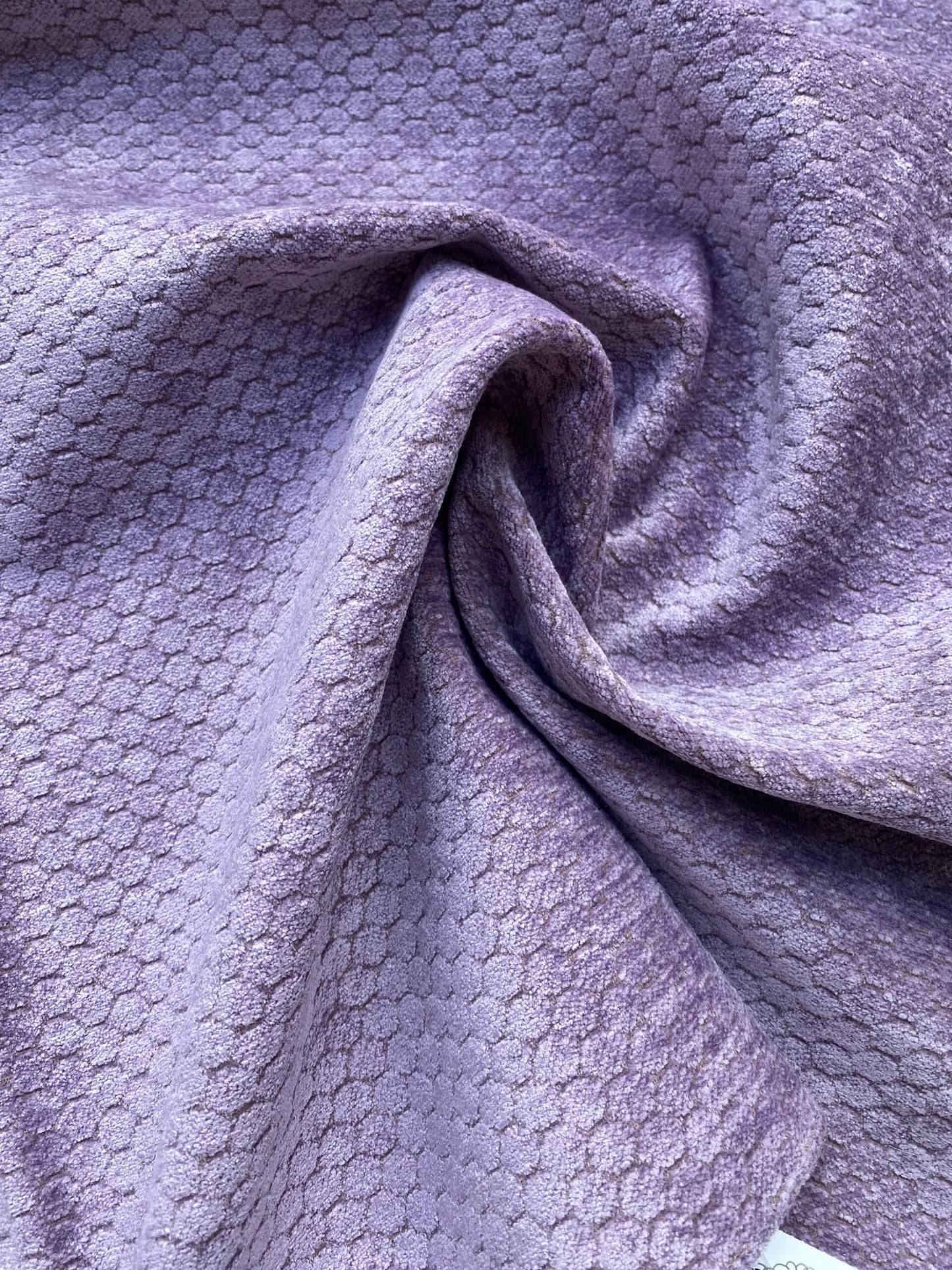 12 Berkbox83 Square Velvet by Grey Watrkins Monterosso Lavender Purple Small Scale Dots Circle MSRP USD192/y