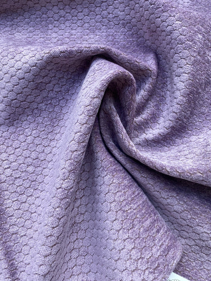 12 Berkbox83 Square Velvet by Grey Watrkins Monterosso Lavender Purple Small Scale Dots Circle MSRP USD192/y