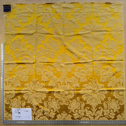 1.5y Scalamandre Gold Yellow Damask French Court Silk Renaissance